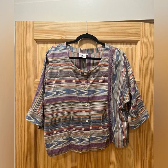 Boho cropped shirt - Picture 2 of 4